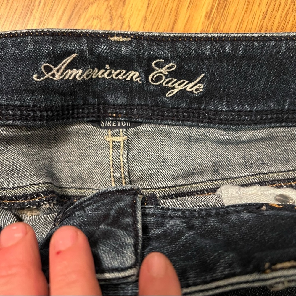 American Eagle Outfitters Dark Grayish blue  Jean Shorts - Picture 7 of 13